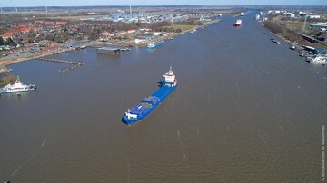 Schiffe auf dem Nord-Ostsee-Kanal